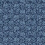 True Blue - Woodcut Floral - Denim