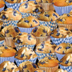 Blueberry Hill - Stacked Blueberry Muffins - Multi