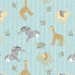 ABC's - Jungle Pinstripe - Turquoise