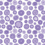 Folktown Cats - Folktown Dot - Purple/White