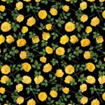 Flowers of Friendship - Single Yellow Roses - Black