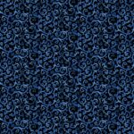 Christmas Spirit - Scrolling Splendor - Blue/Black