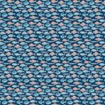 Under the Sea - Fish Swim - Navy