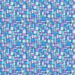 Fancy Glass - Stained Glass Geo - Light Blue
