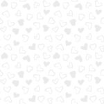 Morning Mist VIII - Hearts - White on White