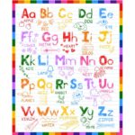 Colour My World Panels - Alphabet Panel 36" - White/Multi