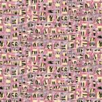 Spread the Word - Abstract Letters & Numbers - Pink