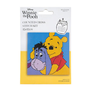 Pooh and Eeyore Counted Cross Stitch Mini