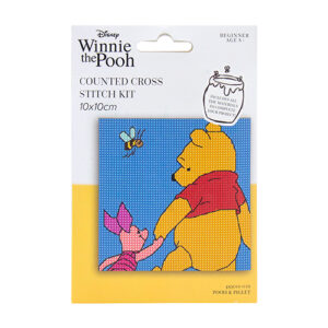 Pooh and Piglet Counted Cross Stitch Mini