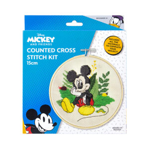 Mickey Counted Cross Stitch Hoop