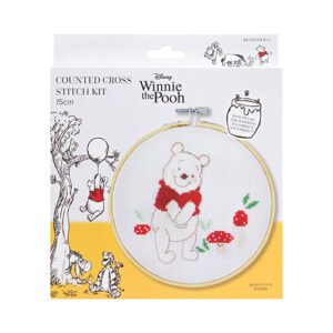 Pooh Counted Cross Stitch Hoop