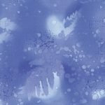 Fossil Fern - Benartex - Blue Forest