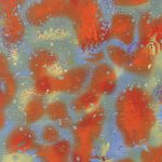 Fossil Fern - Benartex - Orange Lagoon