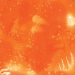 Fossil Fern - Benartex - Orange Juice
