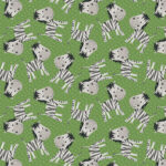 At the Zoo - Tossed Zebra - Green