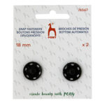 Snap Fasteners - Black - 18mm