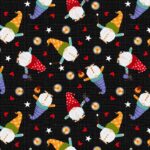 Camping Gnomes - Tossed Gnomes - Dark Charcoal