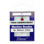 Klasse Needles - Twin Embroidery - 2.0mm