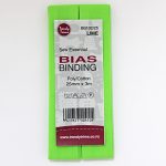 Bias Binding - Poly/Cotton Hangsell - 25mm, Lime (102)