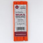 Bias Binding - Poly/Cotton Hangsell - 10mm, Orange (135)