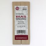 Bias Binding - Poly/Cotton Hangsell - 25mm, Beige (14)