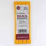 Bias Binding - Poly/Cotton Hangsell - 10mm, Gold (19)