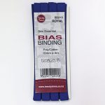 Bias Binding - Poly/Cotton Hangsell - 10mm, Royal (2)
