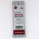 Bias Binding - Poly/Cotton Hangsell - 10mm, Grey (31)