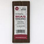 Bias Binding - Poly/Cotton Hangsell - 25mm, Brown (35)