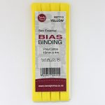 Bias Binding - Poly/Cotton Hangsell - 10mm, Yellow (77)