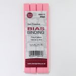 Bias Binding - Poly/Cotton Hangsell - 10mm, Pink (80)