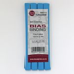 Bias Binding - Poly/Cotton Hangsell - 10mm, Turquoise (87)