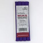 Bias Binding - Poly/Cotton Hangsell - 10mm, Purple (88)