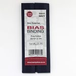Bias Binding - Poly/Cotton Hangsell - 25mm, Navy (8)