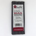 Bias Binding - Poly/Cotton Hangsell - 10mm, Charcoal Grey (95)