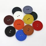 BG101417 Coat Button 2 hole - 40L (25.5mm), Black