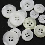 BG131131 Polyester Shirt Button 4 hole - White