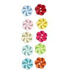 BG131275 Polyester Flower 2 hole - 20L (12.5mm), White
