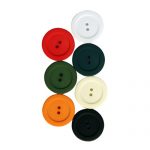 BG131411 Polyester Coat Button 2 hole - 54L (34mm), White