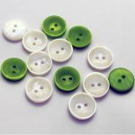 BG131482 Polyester Coat Button 2 hole - 40L (25.5mm), Blank