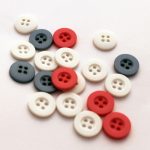 BG131705 Shirt Button, 4 hole - 18L (11.5mm), White