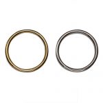 Metal Rings - Black (4), 6mm