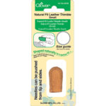 Clover Thimble - Natural Fit Leather - Small
