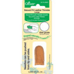 Clover Thimble - Natural Fit Leather - Large