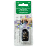 Clover Thimble - Natural Fit Leather Black - Small