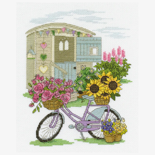 DMC Les Fleurs Cross Stitch Kit