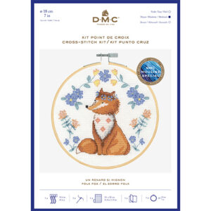 DMC Folk Fox Cross Stitch Kit
