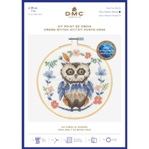 DMC Folk Owl Cross Stitch Kit