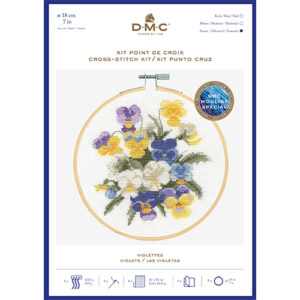 DMC Violets Cross Stitch Kit