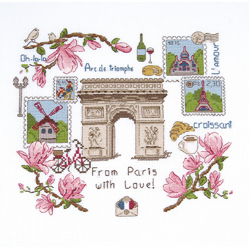 DMC Arc De Triomphe Cross Stitch Kit - Image 3